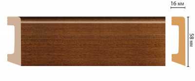 Плинтус Плинтус напольный DECOMASTER D234-75ДМ (58*16*2400 мм) – цена, описание и отзывы — фото