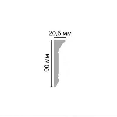 Молдинг Молдинг гладкий DECOMASTER D226-115 ДМ (90*20*2000мм) – цена, описание и отзывы — фото