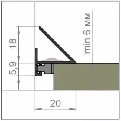 Плинтус Evrowood DA05S LED Микроплинтус (24*20*2000) – цена, описание и отзывы — фото