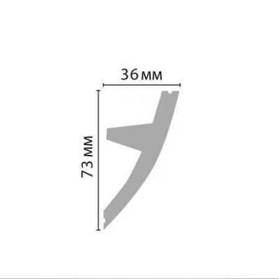 Плинтус Плинтус потолочный под подсветку DECOMASTER D502-115 ДМ (73*36*2000 мм) – цена, описание и отзывы — фото
