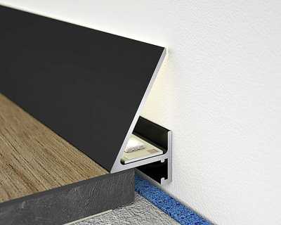 Плинтус Evrowood DA05S LED Микроплинтус (24*20*2000) – цена, описание и отзывы — фото