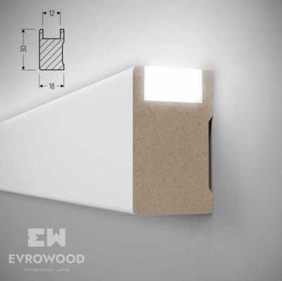Молдинг Рейка Evrowood R010 LED U – цена, описание и отзывы — фото