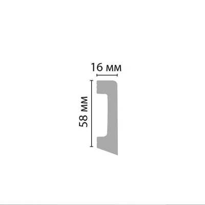 Плинтус Плинтус напольный DECOMASTER D234-1632ДМ (58*16*2400 мм) – цена, описание и отзывы — фото